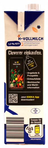 Gut & Günstig H-Milch 3.5%, 12 x 1 l Getränkekarton