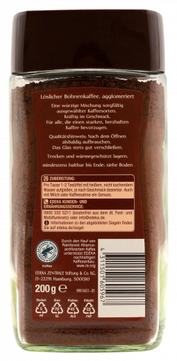 Gut & Günstig Kräftig löslicher Bohnenkaffee, 3 x 200g Gläser