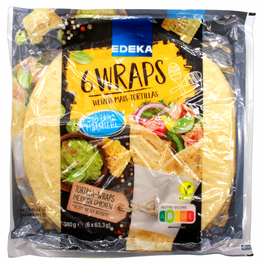 Edeka Tortilla Wraps Mais 14 x 380g Packungen