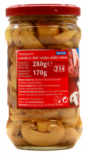 Lutece Champignons 2.Wahl Scheiben, 6 x 170g Gläser