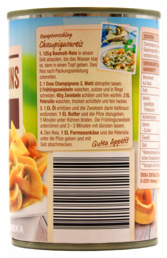 Gut & Günstig Champignons 3.Wahl geschnitten, 12 x 170g Dosen