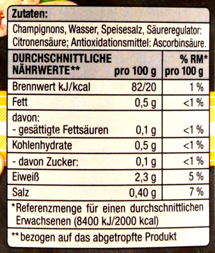 Edeka Champignons 2.Wahl in Scheiben, 3 x 315g Gläser