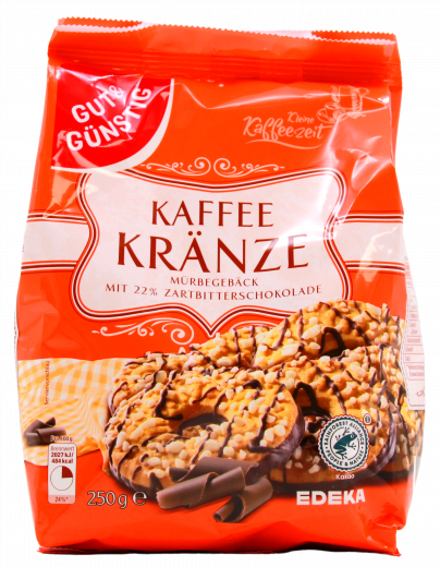 Gut & Günstig Kaffeekränze, 6 x 250g Packungen