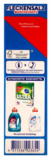 Gut & Günstig Fleckensalz Waschzusatz, 6 x 1000 g Packungen