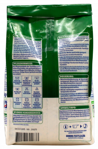 Gut & Günstig Ultra Vollwaschmittel, 2 x 2025g Packungen