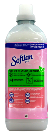 Softlan Ultra Weich & Mild Weichspüler, 6 x 1l Flaschen