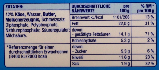Gut & Günstig Schmelzkäsezubereitung Sahnig, 5 x 200g Becher