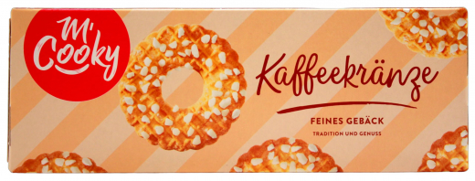 M Cooky Kaffeekränze feines Gebäck, 20 x 250g Packungen