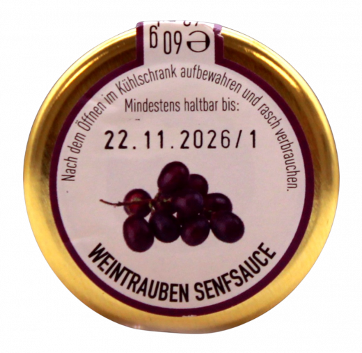 R&Z Weintrauben Senfsauce, 6 x 60g Gläser