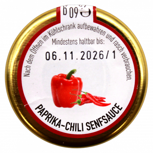 R&Z Paprika-Chili Senfsauce, 6 x 60g Gläser