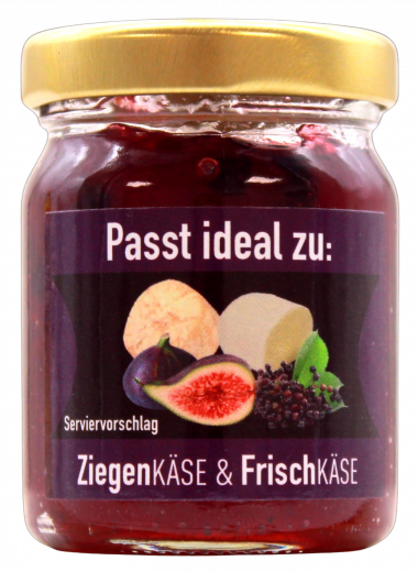 Ideal Feige-Holunderbeeren Senfsauce, 6 x 60g Gläser