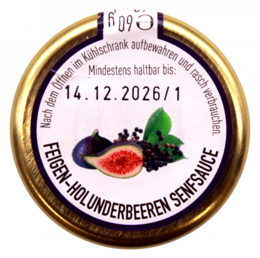Ideal Feige-Holunderbeeren Senfsauce, 6 x 60g Gläser