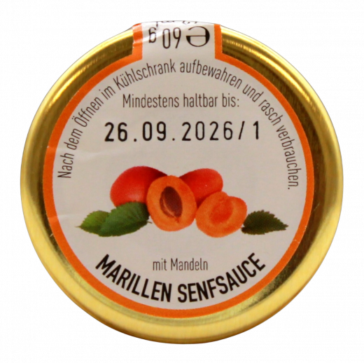 R&Z Marillen Senfsauce mit Mandeln, 6 x 60g Gläser