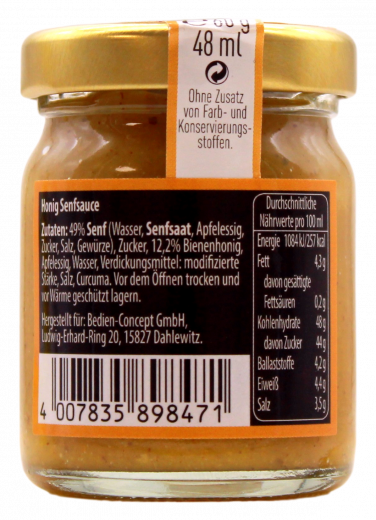 Ideal Honig-Senfsauce, 6 x 60g Gläser