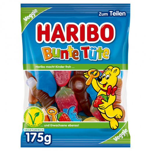 Haribo Bunte Tüte vegetarisch 17 x 175g Tüten