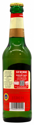 Budweiser Budvar Premium Lager 5% vol., 24 x 330ml Flaschen MEHRWEG