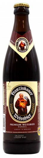 Franziskaner Weissbier Dunkel 5% vol., 20 x 500ml Flaschen MEHRWEG
