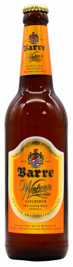 Barre Weizen 5.4% vol., 20 x 500ml Flaschen MEHRWEG