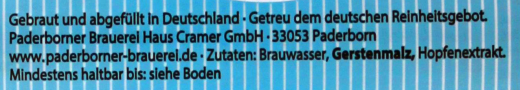 Paderborner Hell 5.1% vol., 24 x 500ml Dosen EINWEG