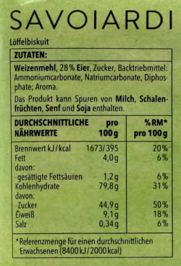 EDEKA Originale Italienische Löffelbiskuit, 10 x 200g Packungen