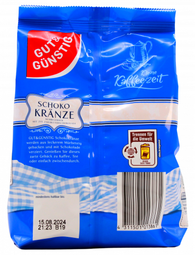 Gut & Günstig Schokokränze, 6 x 250g Packungen