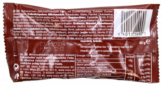 M&M's Choco, 24 x 45g Packungen