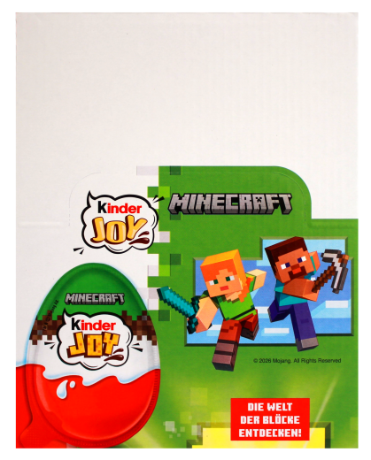 Ferrero Kinder Joy Minecraft, 24 x 20g Packungen