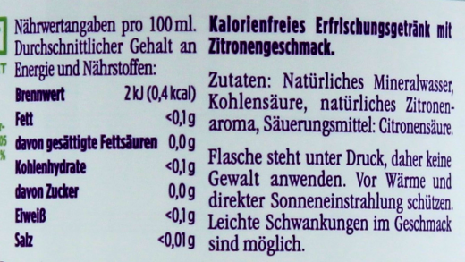 Vöslauer Flavour Zitrone, 6 x 1000ml Flaschen EINWEG