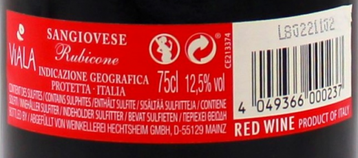 Viala Sangiovese Puglia Rotwein IGP 12.5% vol., 6 x 750ml Flaschen