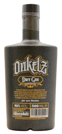 Original Onkelz Handcrafted Dry Gin 46% vol., 500ml Flasche
