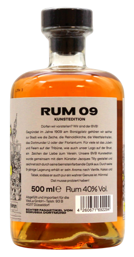 BVB Rum 09 Kunstedition 40% vol., 500ml Flasche