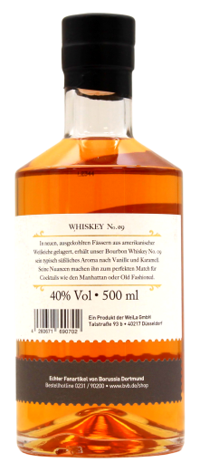 BVB Bourbon Whiskey No.09 40% vol., 500ml Flasche