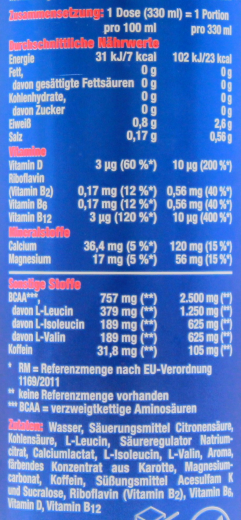 orthomol performance Energy-Drink Beere, 12 x 330ml Dose EINWEG