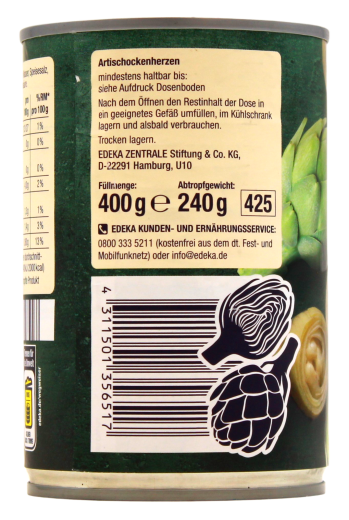 Edeka Herzstücke Artischokenherzen, 6 x 240g Dose