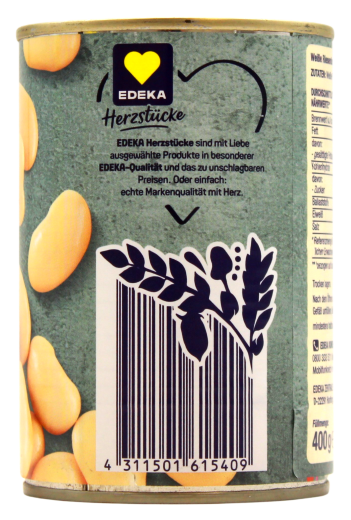 Edeka Herzstücke weisse Riesenbohnen, 6 x 240g Dose