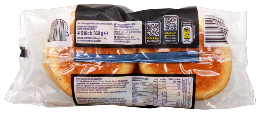 Edeka Herzstücke Burger Buns mit Sauerteig mild & aromatisch, 7 x 360g Packung