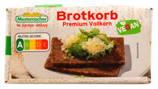 Mestermacher Brotkörbchen premium Vollkornbrot, 12 x 500g Packung