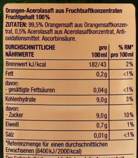 Edeka Herzstücke Milde Orange Fruchtsaft, 6 x 1 l Flasche EINWEG