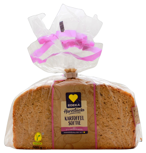 Edeka Herzstücke Kartoffel Softi Weizenmischbrot, 5 x 500g Beutel