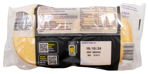 Edeka Herzstücke Brioche Burger Buns, 9 x 250g Packung