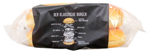 Edeka Herzstücke Brioche Burger Buns, 9 x 250g Packung