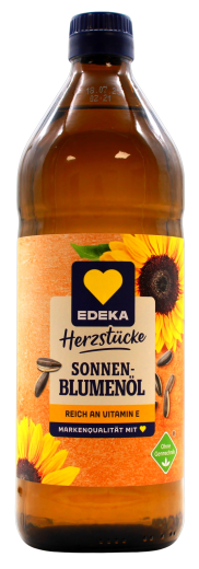 Edeka Herzstücke Sonnenblumenöl reich an Vitamin E, 12 x 750 ml Flasche