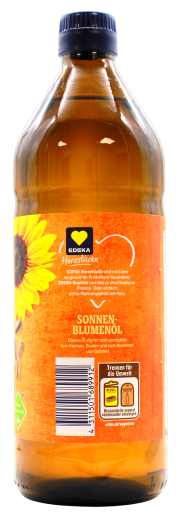 Edeka Herzstücke Sonnenblumenöl reich an Vitamin E, 12 x 750 ml Flasche