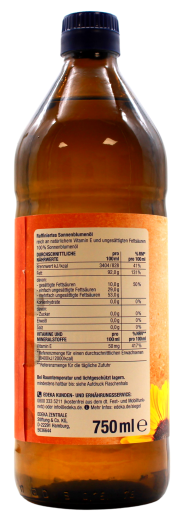 Edeka Herzstücke Sonnenblumenöl reich an Vitamin E, 12 x 750 ml Flasche