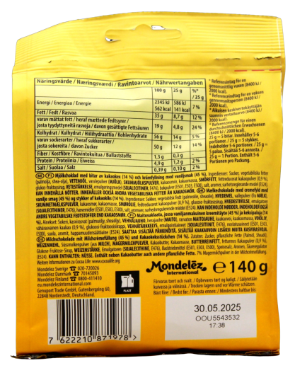 Marabou Oreo Bites Schokoriegel, 8 x 140g Beutel