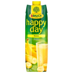 Rauch Happy Day Banane Saft, 6 x 1 l Getränkekarton