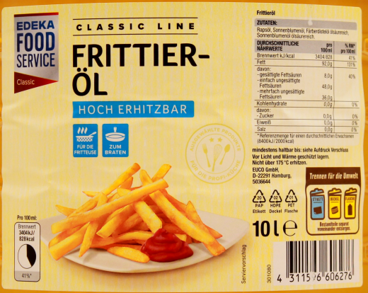 Classic Line Frittieröl, 1 x 10 l Kanister