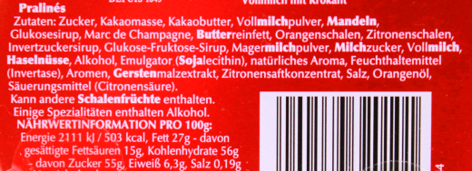 Lindt von Herzen Pralinenmischung, 12 x 30g Dose