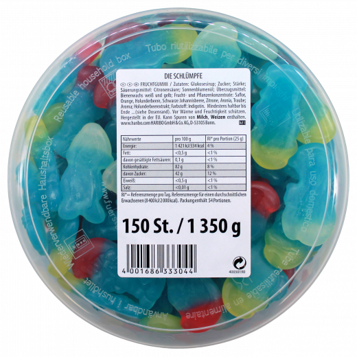 Haribo Die Schlümpfe 1350g Dose