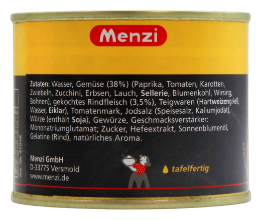 Menzi italienische Minestrone, 4 x 5 x 200ml Dose